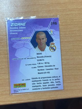 Cromo Zidane Megacraks 2005/06 Real Madrid