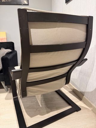 Sillón Poäng IKEA Beige y Negro