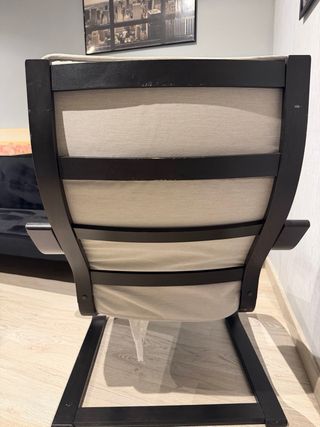 Sillón Poäng IKEA Beige y Negro