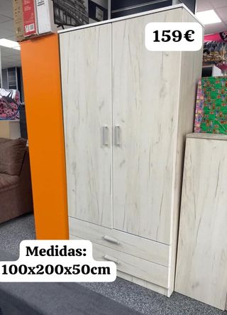 Armario 2 puertas 2 cajones