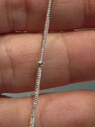 Pulsera  plata para colgantes