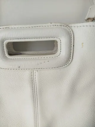 Bolso blanco con flecos