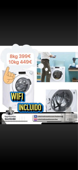 Secadora Candy 8KG o 10KG Bomba de Calor y WiFi.