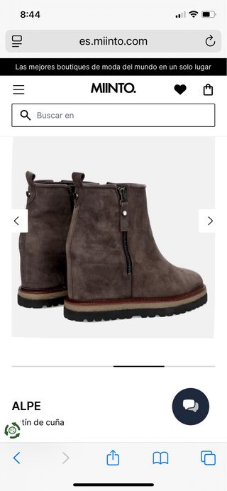 Botines cuña Alpe negros