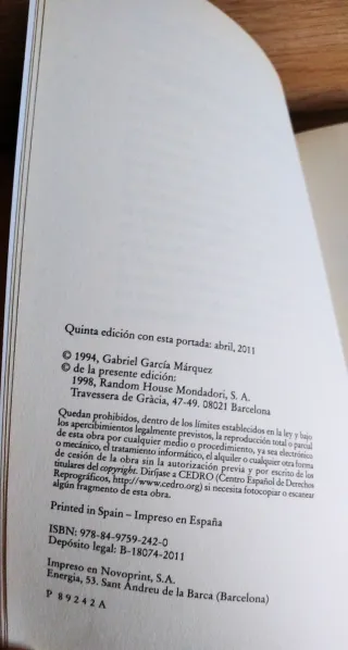 Del amor y otros demonios