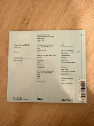 CD Bach Conciertos Café Zimmermann