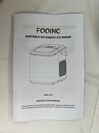 Máquina de Hielo FOOING Negra