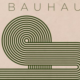 POSTER BAUHAUS VYNIL  AUSSTELLUNG 1923 - VERDE