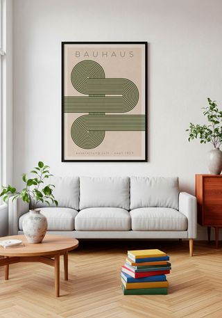 POSTER BAUHAUS VYNIL  AUSSTELLUNG 1923 - VERDE