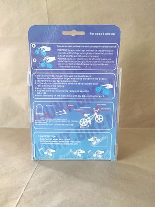 Vintage Finger mount bike bmx con rampa