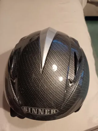 Casco sci bambini Sinner carbon look