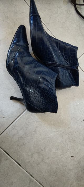 Botines Zara Azul Talla 38