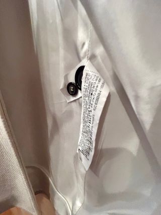 Abrigo Zara Manteco Beige claro