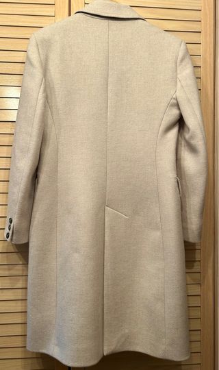 Abrigo Zara Manteco Beige claro