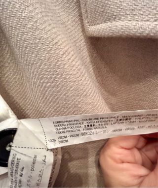 Abrigo Zara Manteco Beige claro