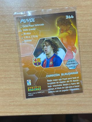 Cromo Puyol Mega Estrellas 05/06 Holo