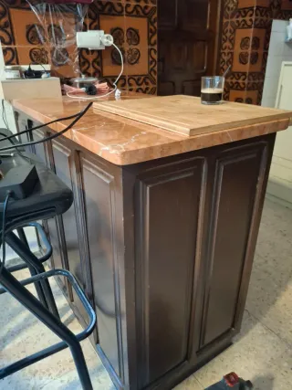 Mueble de cocina rústico de madera