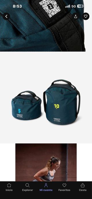 Saco Lastrado 5kg Decathlon