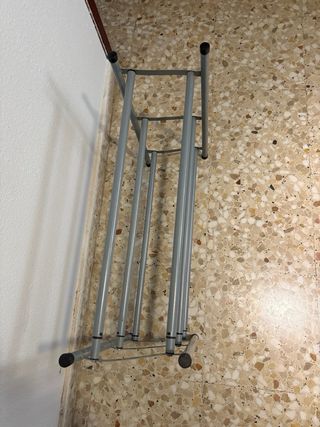 Zapatero metálico gris 3 baldas