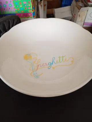 Portapasta ceramica decorato a mano