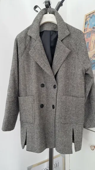 Giacca doppiopetto fantasia