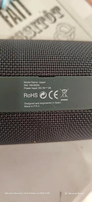 Altavoz Bluetooth Gris