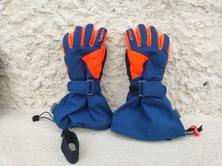Guantes esquí niño Wedze azul/naranja Talla 6 años