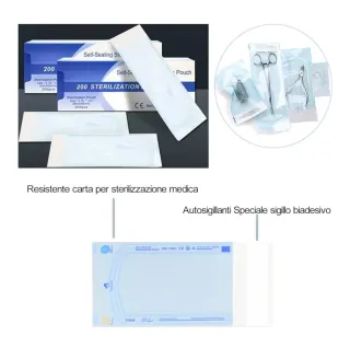 Bolsas de esterilización para instrumental