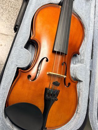 Violín 4/4 con funda y arco.