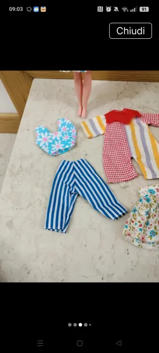 Bambola Skipper clone + set vestiti