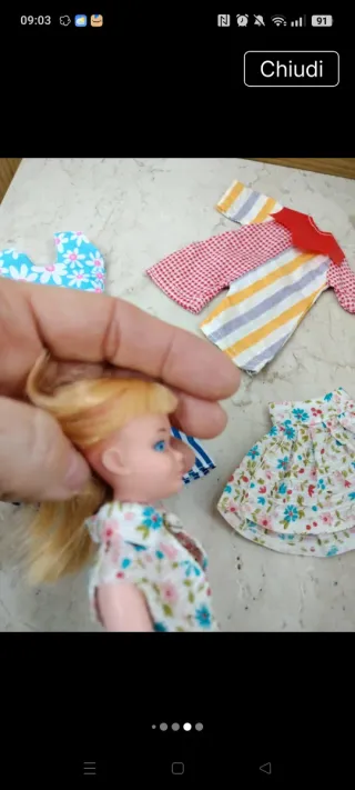 Bambola Skipper clone + set vestiti