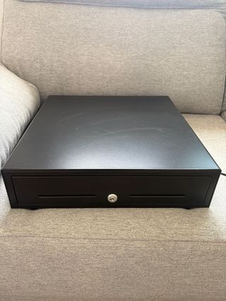 Caja registradora, pistola y impresora térmica