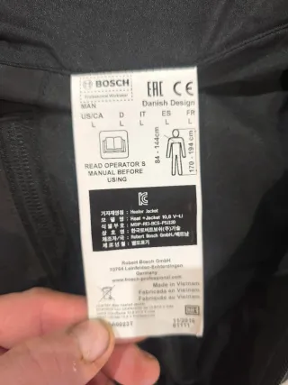 Chaqueta Bosch calefactable