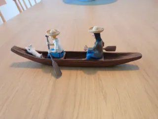 Figuras Tintín en Canoa .