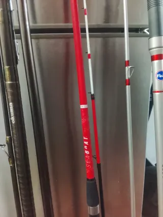 Lote cañas de pesca i carretes ACEPTO CAMBIO