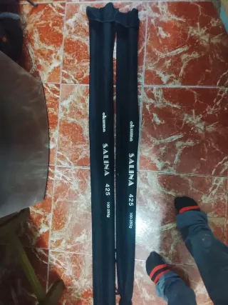 Lote cañas de pesca i carretes ACEPTO CAMBIO