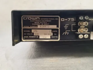 Etapa Potencia Amcron D-75 Vintage