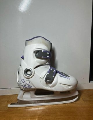 Patines de hielo Oxelo blancos y morados