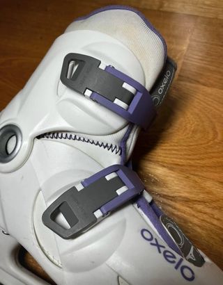 Patines de hielo Oxelo blancos y morados