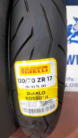 Pirelli Diablo Rosso II 120/70-17 y 180/55-17
