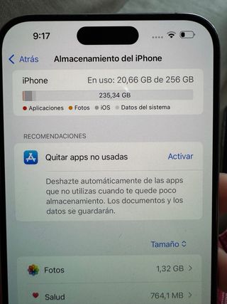 iPhone 15 Pro Max 256GB Plata