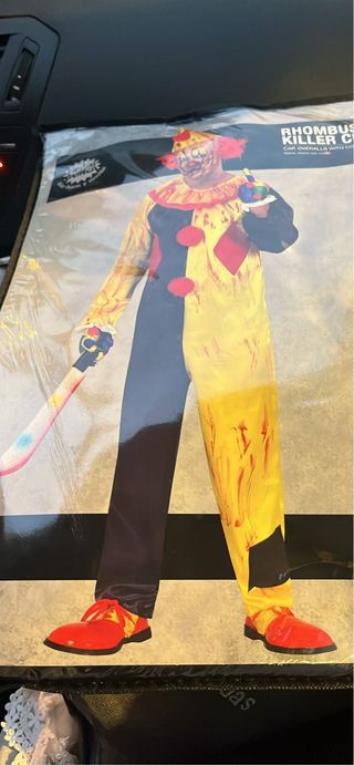 Disfraz payaso asesino Halloween adulto talla M en