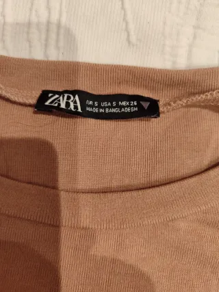 Jersey cuello alto algodón beige