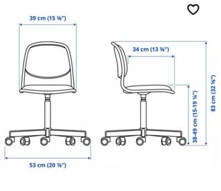 Silla escritorio regulable en altura