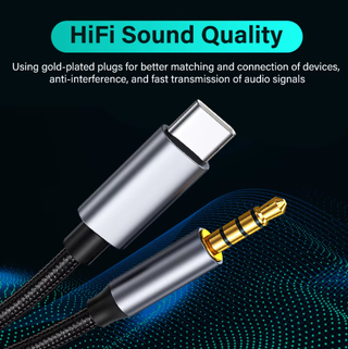 2x Adaptador USB-C a Jack 3.5mm HiFi