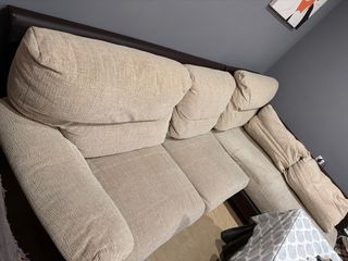 Sofá Ch modular tela y piel