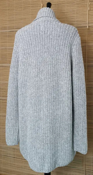 Cárdigan Bershka Gris Mujer