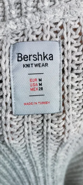 Cárdigan Bershka Gris Mujer
