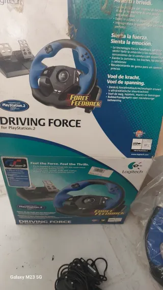 Volante Logitech Driving Force PS2
