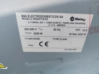 Secadora Balay - necesita correa